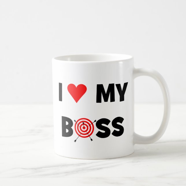 Taza De Café Amo mi jefe (Derecha)