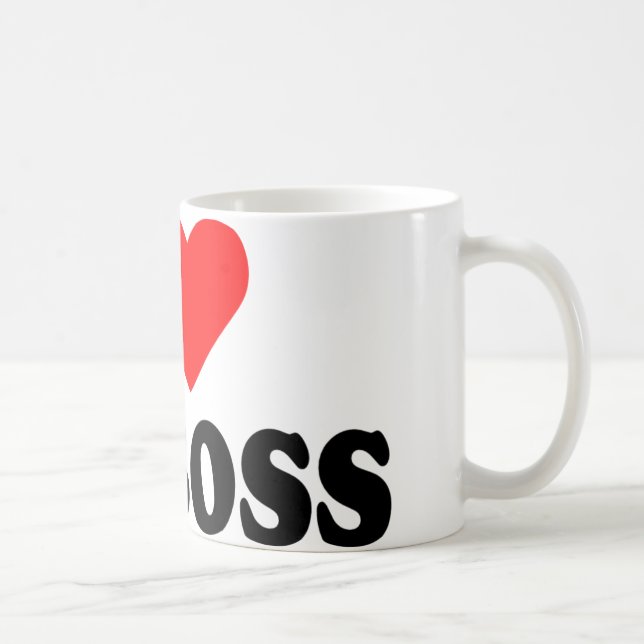 Taza De Café Amo mi jefe (Derecha)