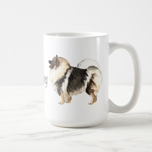 Taza De Café Amo mi Keeshond (Derecha)