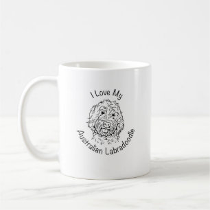 Taza De Café Amo mi Labradoodle australiano