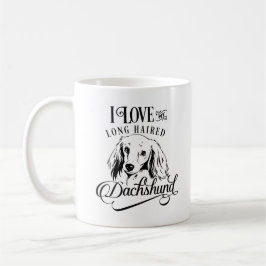 Taza De Café Amo Mi Largo Pelo Dachshund