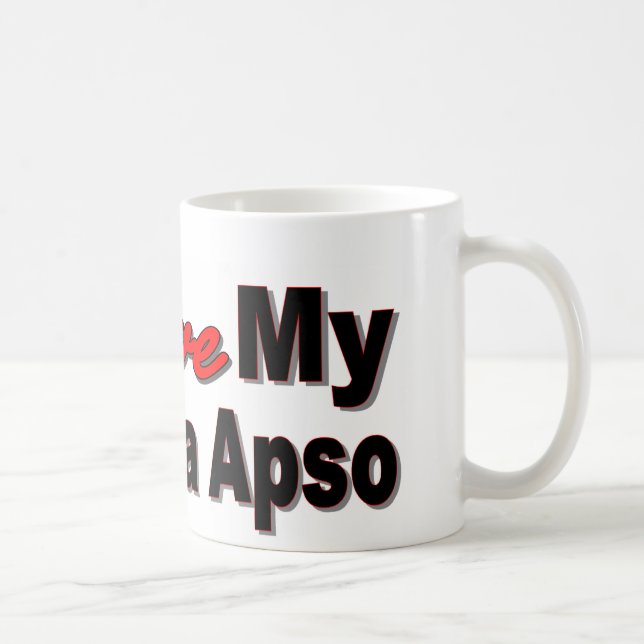 Taza De Café Amo mi Lasa Apso (Derecha)