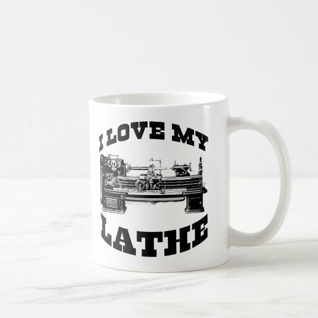 Taza De Café Amo mi Lathe (como se ve en la furia cubana) (Derecha)