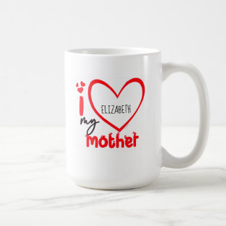 Taza De Café Amo Mi Madre Foto Regalo Café Mug