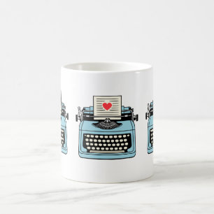 Taza De Café Amo mi máquina de escribir