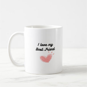 Taza De Café Amo Mi Mejor Amigo Clásico