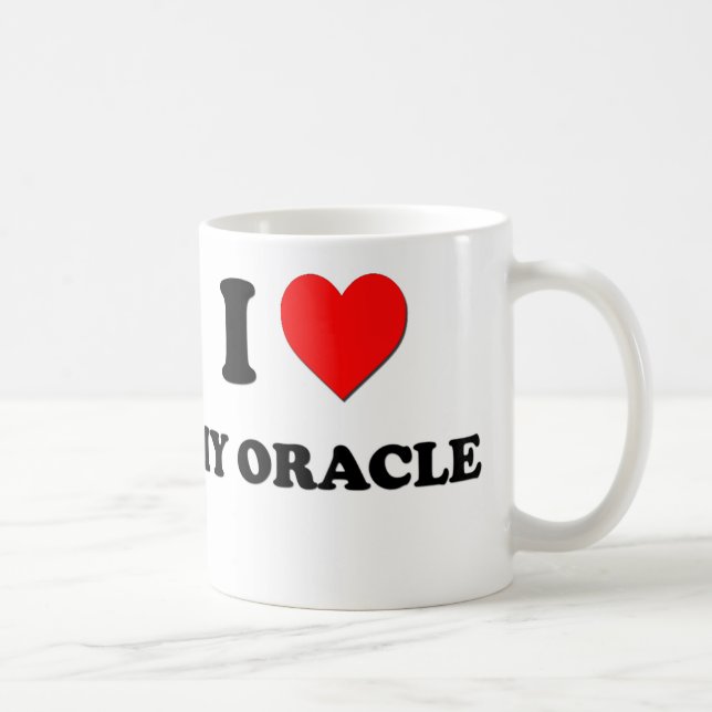 Taza De Café Amo mi Oracle (Derecha)