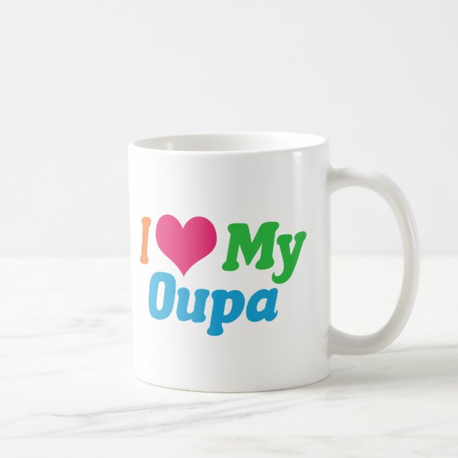 Taza De Café Amo Mi Oupa (Derecha)