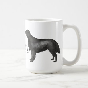 Taza De Café Amo mi perro perdiguero Plano-Revestido