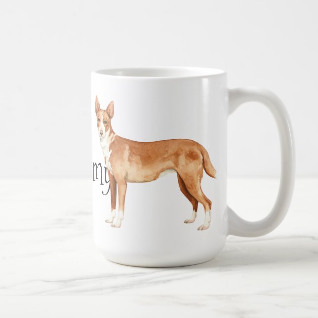 Taza De Café Amo mi Podengo portugués (Derecha)