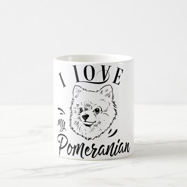 Taza De Café Amo Mi Pomerania   (Centro)
