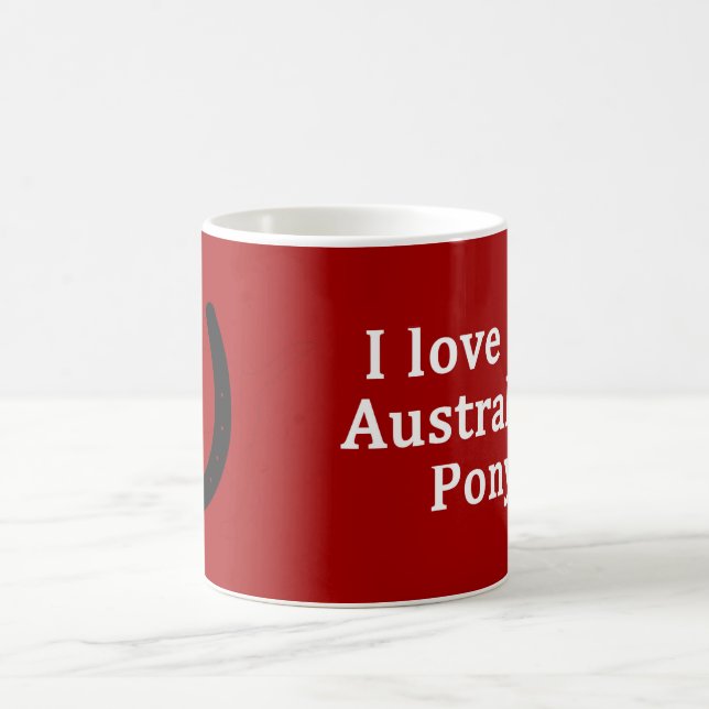 Taza De Café Amo Mi Pony Australiano (Centro)