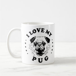 Taza De Café Amo Mi Pug