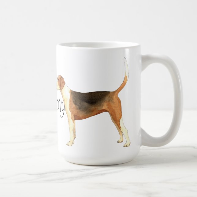 Taza De Café Amo mi raposero americano (Derecha)