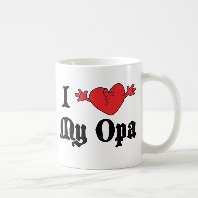 Taza De Café Amo mi regalo de Opa (Derecha)