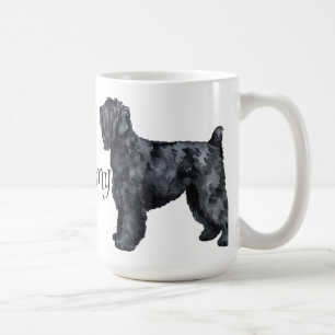 Taza De Café Amo mi ruso negro Terrier
