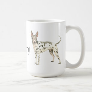 Taza De Café Amo mi Terrier sin pelo americano