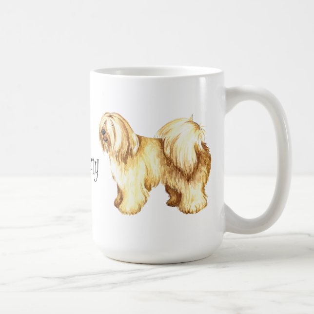 Taza De Café Amo mi Terrier tibetano (Derecha)