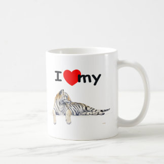 Taza De Café Amo mi tigre (para la luz)