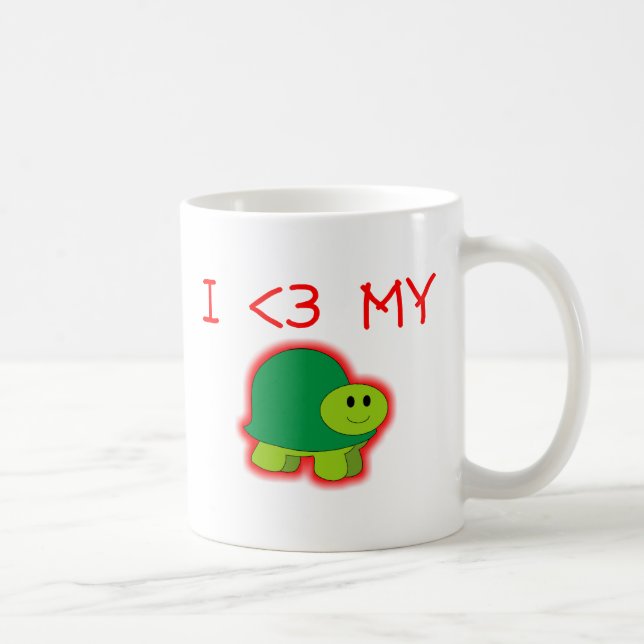 Taza De Café Amo mi tortuga (Derecha)