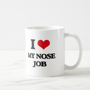 Taza De Café Amo mi trabajo de nariz