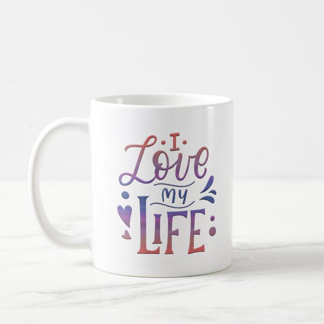 TAZA DE CAFÉ AMO MI VIDA (Izquierda)