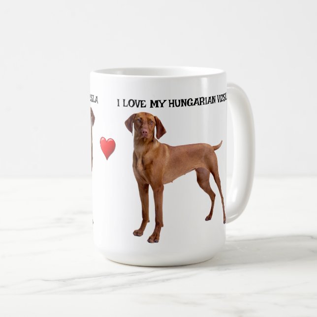 Taza De Café Amo Mi Vizsla (Anverso derecho)