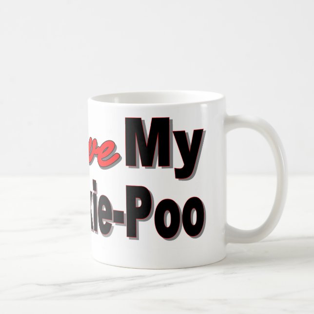 Taza De Café Amo mi Yorkie-Poo (Derecha)