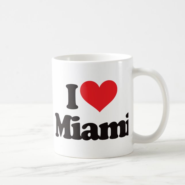 Taza De Café Amo Miami (Derecha)