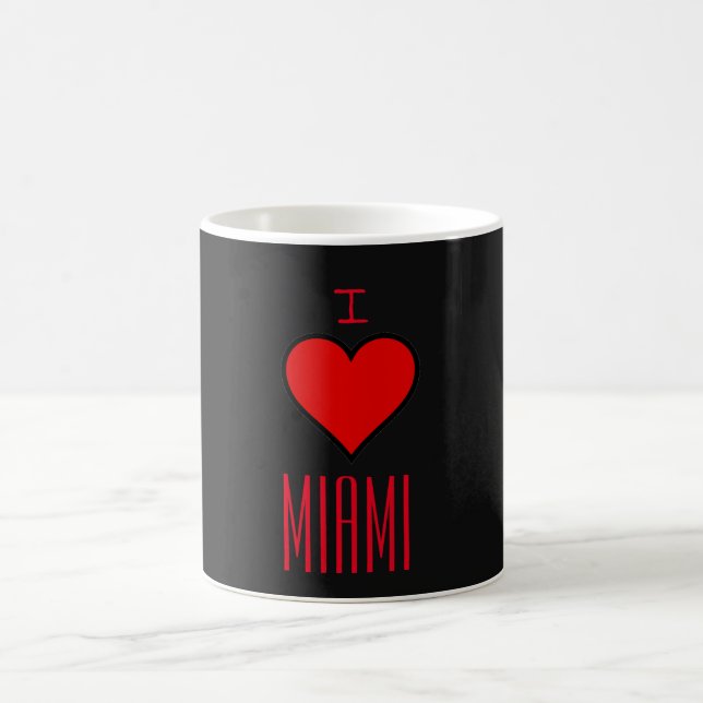 Taza De Café ~Amo Miami~ MUG, PERSONALIZAR IT! (Centro)