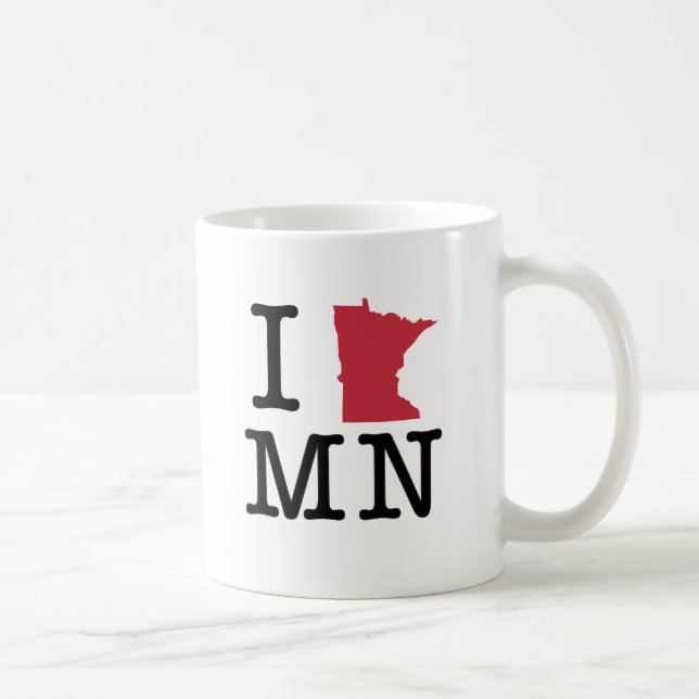 Taza De Café Amo Minnesota (Derecha)