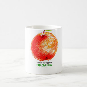 Taza De Café Amo mis manzanas orgánicas