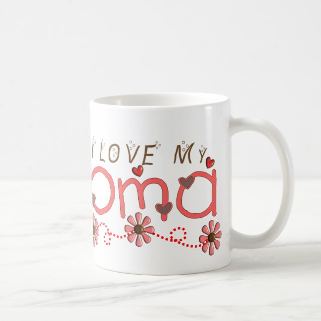 Taza De Café Amo mis regalos de OMA (Derecha)