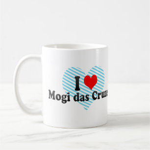 Taza De Café Amo Mogi das Cruzes, el Brasil