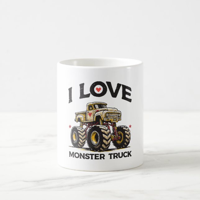 Taza De Café Amo Monster Truck (Centro)