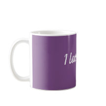 Amo Mug Blanco Morado