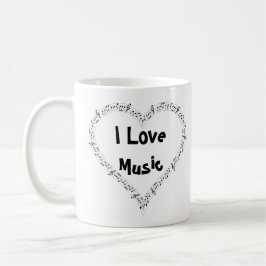 Taza De Café Amo Mug Musica