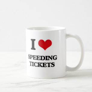Taza De Café Amo multas por exceso de velocidad