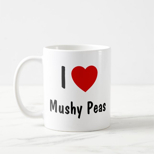 Taza De Café Amo Mushy Peas (Izquierda)