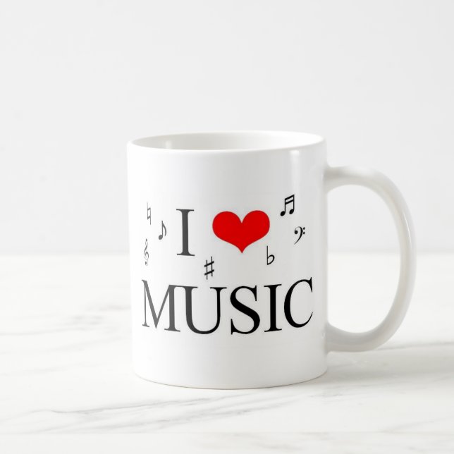 Taza De Café Amo música (Derecha)