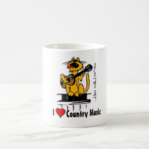 Taza De Café Amo música country por Kountry Kat