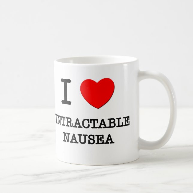 Taza De Café Amo náusea insuperable (Derecha)