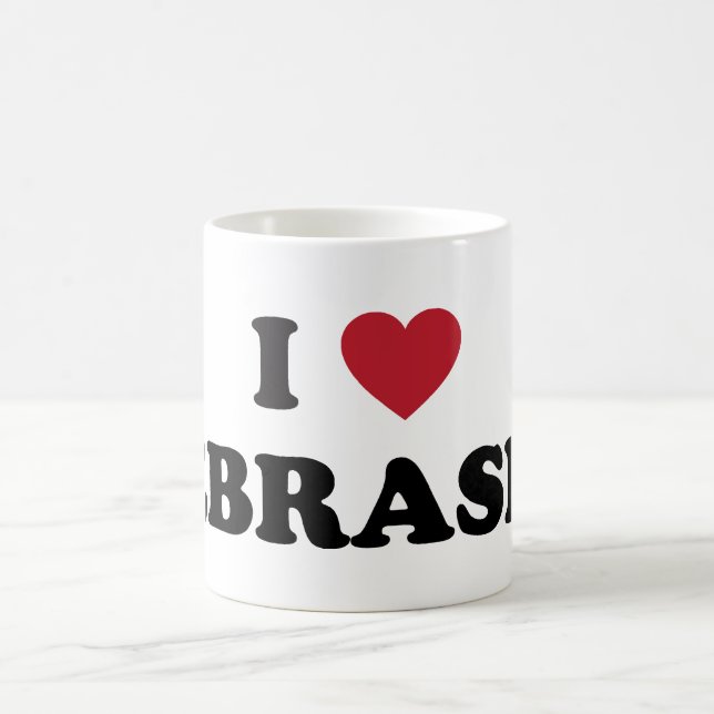 Taza De Café Amo Nebraska (Centro)