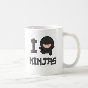 Taza De Café Amo ninjas