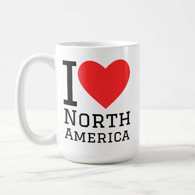 Taza De Café Amo norteamérica (Izquierda)