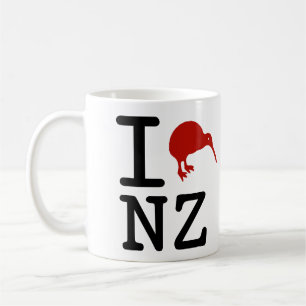 Taza De Café Amo Nueva Zelanda