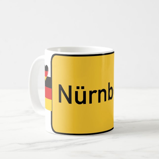 Taza De Café Amo Nürnberg - Nuremberg Alemania (Anverso izquierdo)