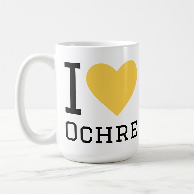 Taza De Café Amo ocre (Izquierda)