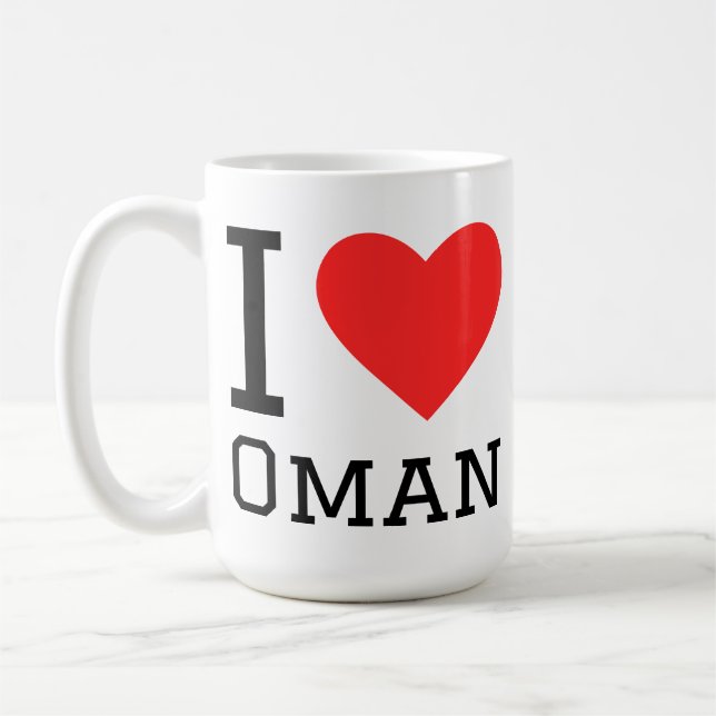 Taza De Café Amo Omán (Izquierda)