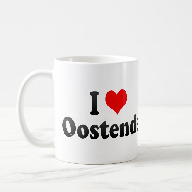 Taza De Café Amo Oostende, Bélgica (Izquierda)